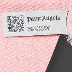 Palm Angels Pink Teddy Bear Print Cotton Crew Neck Sweatshirt M