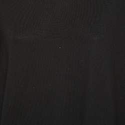 Palm Angels Black Wool Knit Round Neck Sweater S