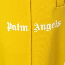 Palm Angels Yellow Synthetic Track Pants L