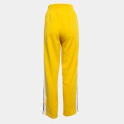 Palm Angels Yellow Synthetic Track Pants L