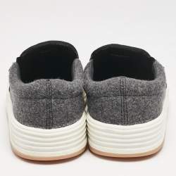 Palm Angels Grey Wood Slip On Sneakers Size 39