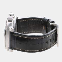Pre Owned Panerai Luminor Marina PAM01312 Automatic Black Stainless Steel Men's Wristwatch 44mm
