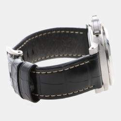 Pre Owned Panerai Luminor Marina PAM01312 Automatic Black Stainless Steel Men's Wristwatch 44mm