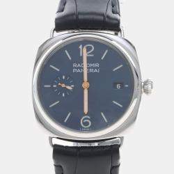 Pre Owned Panerai Radiomir PAM01293 Automatic Blue Stainless Steel Men's Wristwatch 45mm