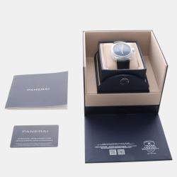 Pre Owned Panerai Radiomir PAM01293 Automatic Blue Stainless Steel Men's Wristwatch 45mm