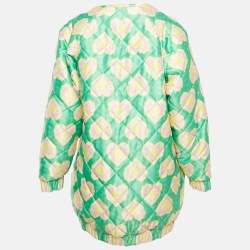 Papa Don't Preach Green Blinding Hearts Print Satin 3 Piece Set S