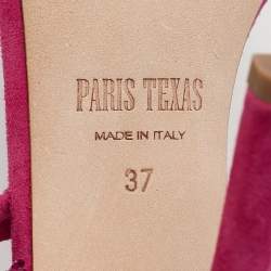 Paris Texas Pink Suede Crystal Embellished Holy Nicole Sandals Size 37
