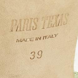 مملوكة مسبقًا Paris Texas Size 39 Green Suede Crystal Embellished Ankle Strap Sandals