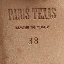 مملوكة مسبقًا حذاء بوت باريس تكساس جلدي ذهبي بارتفاع متوسط للساق مقاس 41