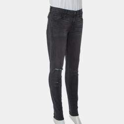 Parker Smith Dark Grey Denim Distressed Skinny Jeans M