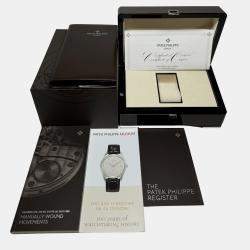 Patek Philippe Silver 18k White Gold Gondolo Manual Winding Women's Wristwatch 29 mm