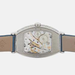 Patek Philippe Silver 18k White Gold Gondolo Manual Winding Women's Wristwatch 29 mm