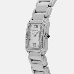 Patek Philippe Silver Stainless Steel Twenty-4 Quartz Women's Wristwatch 25 mm