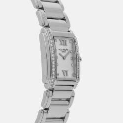 Patek Philippe Silver Stainless Steel Twenty-4 Quartz Women's Wristwatch 25 mm