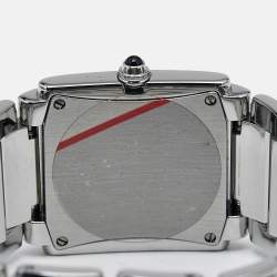 Pre Owned Patek Philippe Grey Stainless Steel Diamonds Twenty-4 4910/10A-010 Women's Wristwatch 25 mm