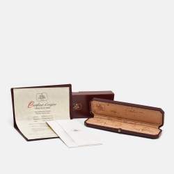 Pre Owned Patek Philippe White 18K Yellow Gold Alligator Leather Calatrava 4819 Women's Wristwatch 25 mm