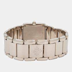 Patek Philippe Twenty-4 4910/20 Quartz Black Diamond Stainless Steel Women's Wristwatch 25 mm