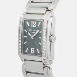 Patek Philippe Twenty-4 4910/1200A-011 Quartz Green Stainless Steel Women's Wristwatch 25 mm