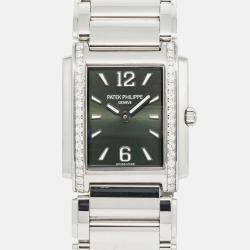 Patek Philippe Twenty-4 4910/1200A-011 Quartz Green Stainless Steel Women's Wristwatch 25 mm
