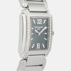 Patek Philippe Twenty-4 4910/1200A-011 Quartz Green Stainless Steel Women's Wristwatch 25 mm