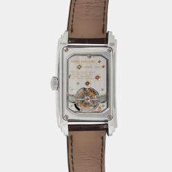 Patek Philippe 10-Day Tourbillon 5101P Manual Winding Salmon Platinum Women's Wristwatch 29 mm