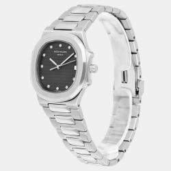 Pre Owned Patek Philippe Nautilus 3900/1 Quartz Silver Stainless Steel Women's Wristwatch 33 mm