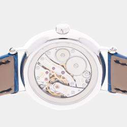 Pre Owned Patek Philippe Complications 7121/200G-001 Manual Winding Blue 18k White Gold Women's Wristwatch 33 mm