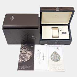 Pre Owned Patek Philippe Complications 7121/200G-001 Manual Winding Blue 18k White Gold Women's Wristwatch 33 mm