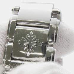 Pre Owned Patek Philippe Twenty-4 4910/10A-010 Quartz Gray Stainless Steel Women’s Wristwatch 25 mm