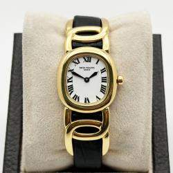 Pre Owned Patek Philippe Golden Ellipse 4830J Quartz 18K Yellow Gold Women's Wristwatch 27 mm