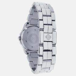 Pre Owned Patek Philippe Aquanaut 4960/1A-001 Quartz Black Dial Stainless Steel Women's Wristwatch 30 mm