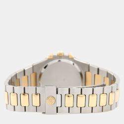 مملوكة مسبقًا Patek Philippe Nautilus 3900/1 Automatic Black 18K Yellow Gold Stainless Steel Men's Wristwatch 33mm