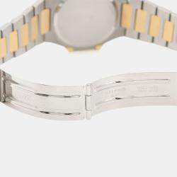 مملوكة مسبقًا Patek Philippe Nautilus 3900/1 Automatic Black 18K Yellow Gold Stainless Steel Men's Wristwatch 33mm