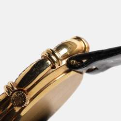 Pre Owned باتيك فيليب إلبسي 4286 ذهب أصفر 18 قيراط مع ماس ساعة يد نسائية 26 ملم