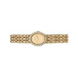 Patek Philippe Champagne Diamonds 18K Yellow Gold Vintage Oval 4752/001 Women's Wristwatch 18 MM
