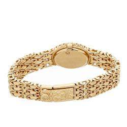 Patek Philippe Champagne Diamonds 18K Yellow Gold Vintage Oval 4752/001 Women's Wristwatch 18 MM