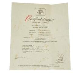 Pre Owned Patek Philippe Champagne Diamonds 18K Yellow Gold Vintage Oval 4752/001 Women's Wristwatch 18 MM