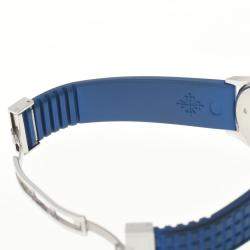 Patek Philippe Blue Stainless Steel Aquanaut 4960A-001 Quartz Women's Wristwatch 28 mm