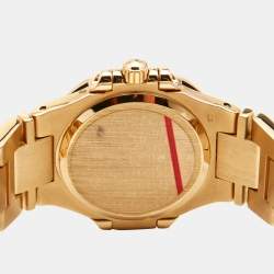 Pre Owned Patek Philippe Champagne 18k Yellow Gold Nautilus 4700/51 Women's Wristwatch 27 mm