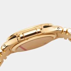 Pre Owned Patek Philippe Champagne 18k Yellow Gold Nautilus 4700/51 Women's Wristwatch 27 mm