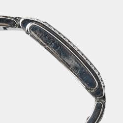 Pre Owned Patek Philippe Grey Stainless Steel Diamonds Twenty-4 4910/10A-010 Women's Wristwatch 25 mm