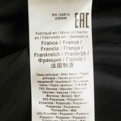 مملوكة مسبقًا فستان بول أند جو بني مزخرف نسيج بنقشة زهور وياقة بكشكش متوسط