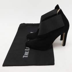 Paul Andrew Black Elastane and Suede Booties Size 39