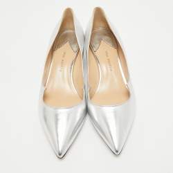Paul Andrew Silver Leather Ankara Pumps Size 40