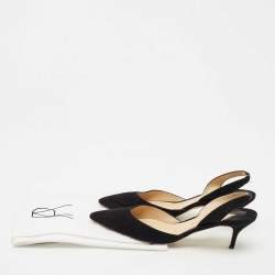 Paul Andrew Black Suede Slingback Pumps Size 40