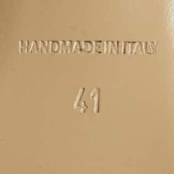 Pre Owned Paul Andrew Pink Satin Crystal Cube Embellished Rhea Slingback Pumps Size 41