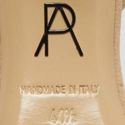 Pre Owned Paul Andrew Beige Suede Rhea Slingback Pumps Size 41.5