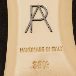 Pre Owned حذاء كعب عالي بول أندرو سويدي أسود برأس مدبب مقاس 39.5