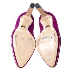 Paul Andrew Purple Suede Manhattan Pumps Size 36