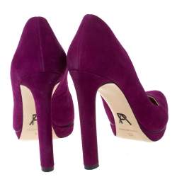 Paul Andrew Purple Suede Manhattan Pumps Size 36